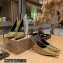 Balenciaga Square Knife Heel 10cm Pumps/Mules in lame fabric Gold 2023
