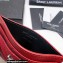 Saint Laurent Cassandre Matelassé Card Case In Grain De Poudre Embossed Leather 423291 Red/Silver