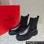 Valentino Rockstud Beatle boots with tone-on-tone studs in calfskin Black 2023
