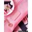 Chanel Deauville Printed Velvet and Wooden Pearls Small Shopping Bag AS3257 Pink 2023