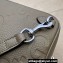 Gucci Jumbo GG leather pouch Bag 760224 Gray
