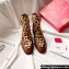 Christian Louboutin Ecritoir Leather Low boots CL30 Horsehair Leopard Brown 2023