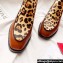 Christian Louboutin Ecritoir Leather Low boots CL30 Horsehair Leopard Brown 2023