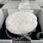 Chanel Shearling and Crystal Bucket Bag AS2257 White 2023