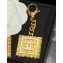 Chanel Metal Key Rings ABC622 Gold & White 2024