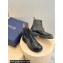 Dior Buffalo Lace-Up Men's Boots in Black Smooth Calfskin Debossed with Dior Oblique Motif