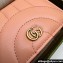 Gucci GG Marmont card case wallet 466492 Leather Peach