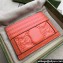 Gucci GG Matelassé card case 723790 in Orange leather