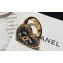 Chanel Gold & Blue Metal Ring ABC745 2024