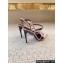Saint Laurent Heel 10cm clara sandals in crepe satin 742236 Pink 2024