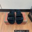 Loro Piana Waikiki Suede Double-Grip Men's Slide Sandals Black 2024