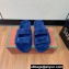 Loro Piana Waikiki Suede Double-Grip Men's Slide Sandals Dark Blue 2024