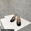 Bottega Veneta Heel 9cm Leather Knot slingback Sandals Black 2024