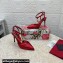 Dolce & Gabbana Heel 10.5cm Karung slingbacks Red with chain and charm 2024