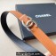 Chanel Width 3cm Reversible calfskin belt Brown 2024