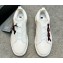 Ermenegildo Zegna Triple Stitch™ deerskin Men's sneakers off white/Red 2024