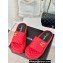 Chanel Pearl and Crystal Gold CC Logo Platform Mules Quilting Leather Red 2024