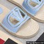 Valentino Vlogo Cut-Out Slide Sandals Espadrilles in calfskin leather Blue 2024