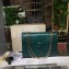Bvlgari Serpenti Forever Top Handle Bag in Lizard Embossed Leather Green 