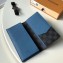 Louis Vuitton Men's Damier Graphite Canvas Brazza Wallet N60089 Blue