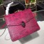 Bvlgari Serpenti Forever Top Handle Bag in Lizard Embossed Leather Pink