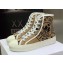 Dior Walk'n'Dior High-Top Sneakers in Beige Jute Canvas Embroidered with Dior Union Motif 2022