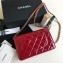 Chanel Patent Leather Classic Quilted WOC Bag Red/Gold 