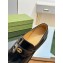 Gucci Heel 5.5cm Lug Loafer Black with Gold Double G 2023