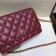 Chanel Caviar Leather Quilting Wallet On Chain WOC Bag Fuchsia/Gold