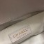 Chanel Thread Embroidered Boy Medium Flap Bag White 2018