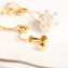 Celine Pearls Pendant Clip-on Earrings White/Gold 2018