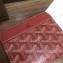 Goyard Zip Around Short Wallet Card Holder Coin Purse Red