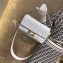 Fendi All-Over FF Motif Leather Medium Baguette Bag White 2019