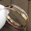 Cartier Real 18K love bracelet Pink gold diamond-paved white gold