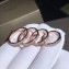 Cartier Real 18K love ring diamond-paved extra small Pink Gold