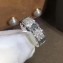 Cartier Real 18K love ring diamond-paved classic White Gold