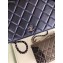 Chanel Pearl CC Logo Wallet On Chain WOC Bag Blue 2019