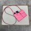 Fendi Two-Pocket Leather Messenger Mini Bag Pink 2019