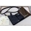 Fendi 3 Pockets Leather Messenger Mini Bag Black/FF Brown 2019