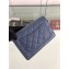 Chanel Caviar Leather Wallet On Chain WOC Bag A33814 Blue 2019