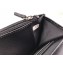 Chanel Lambskin Boy Wallet On Chain WOC Bag A80387 Black/Silver