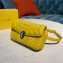 Bvlgari Serpenti Forever Belt Bag in Quilted Chevron Leather Yellow 2019