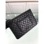 Chanel Classic Pouch Clutch Large Bag A82552 Lambskin Black/Silver