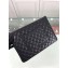 Chanel Classic Pouch Clutch Large Bag A82552 Caviar Leather Black/Silver