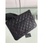 Chanel Classic Pouch Clutch Small Bag A82545 Caviar Leather Black/Silver