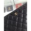 Chanel Classic Pouch Clutch Small Bag A82545 Caviar Leather Black/Gold