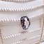 Bvlgari Serpenti Forever 28cm Woven Chain Shoulder Bag White 2019