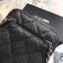 Chanel Clutch with Chain Phone Bag 70655 in Grained Calfskin Black/Silver