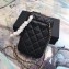 Chanel Clutch with Chain Phone Bag 70655 in Lambskin Black/Gold