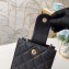 Chanel Clutch with Chain Phone Bag 48231 in Grained Calfskin Black